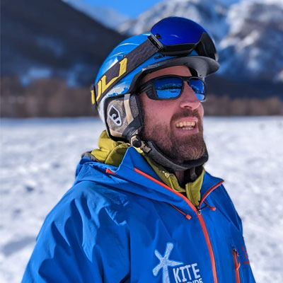 Rodolphe moniteur diplômé snowkite